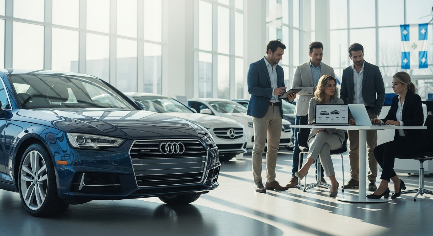 Vente en ligne de voitures à faible kilométrage au Québec