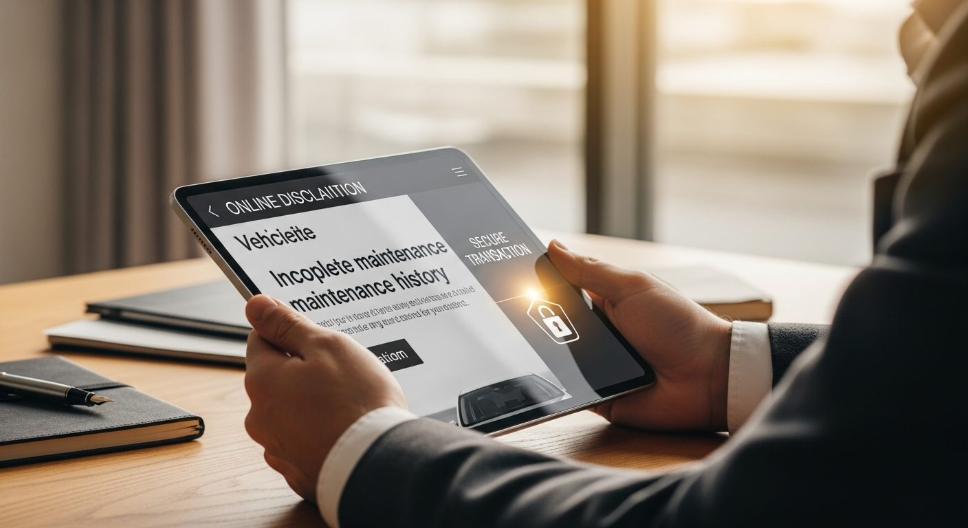 Selling Vehicles with Incomplete Maintenance Histories Sa...