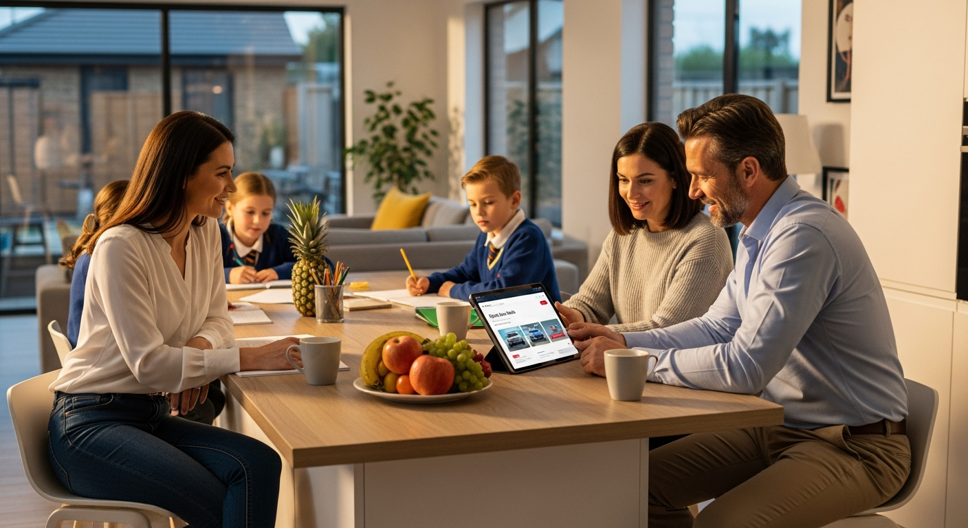 Digital Car Sales for Families Managing School Commutes