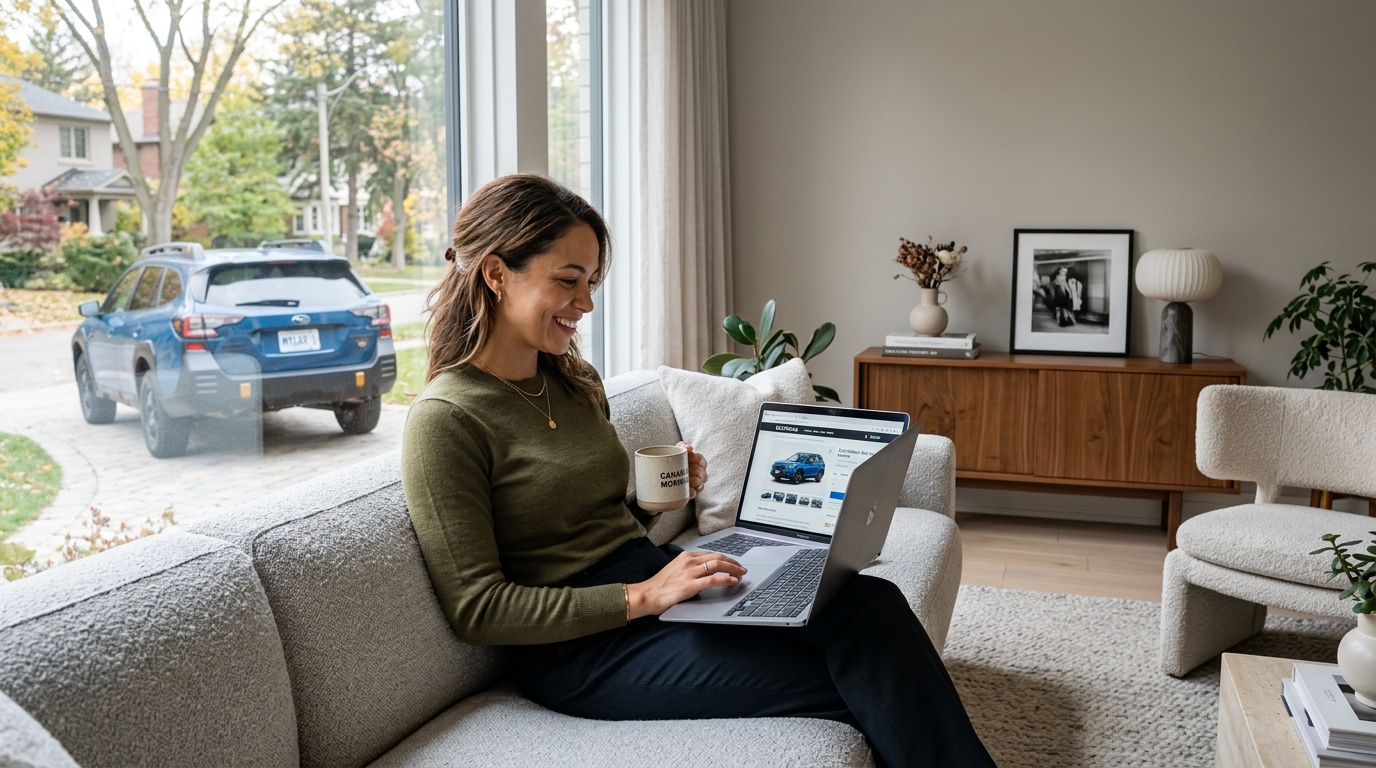 Instant Online Car Buying for Canadian Families' Commutes